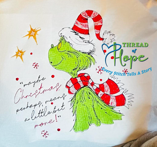 Grinch Christmas Pillow
